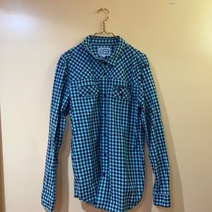 Men’s Plaid Button Shirt XL